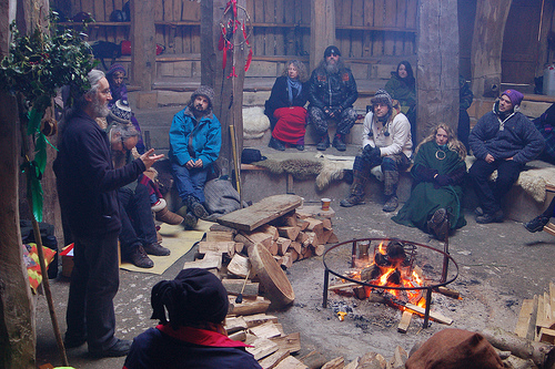 Graham Harvey in the Earthhouse