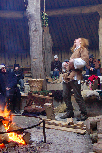 Cliff Eastabrook in the Earthhouse