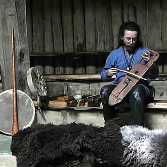 Corwen with the bowed harp