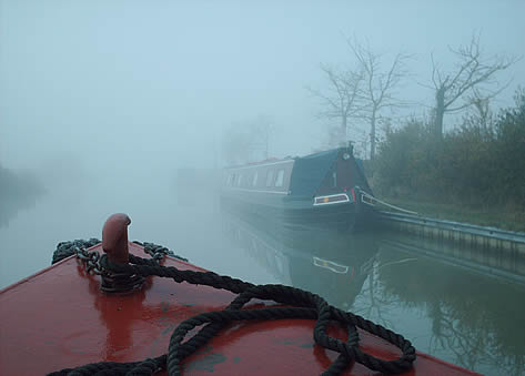 Misty morning.