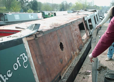 Removing the aluminium cladding