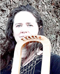 Kate Fletcher with lyre