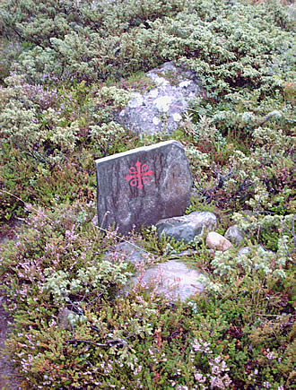 Stone waymark