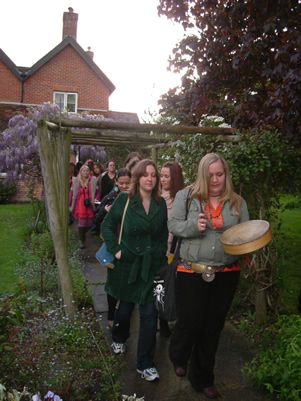Procession at a handfasting