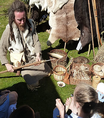 Corwen Broch Stone Age School Workshop